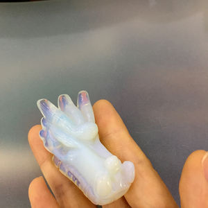 Groothandel Natuurlijke Kristal Steen Hand Gesneden <span class=keywords><strong>Dragon</strong></span> Schedels - Product Image 4