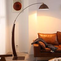 Nouvelle Lampe sur Pied de Style Ancien, Réglable en Hauteur, LED, Couleur Noyer, en Fer, pour Salon, Chambre et Bureau