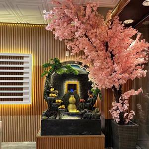 Salon Spa coulant intérieur fontaine <span class=keywords><strong>d</strong></span>'<span class=keywords><strong>eau</strong></span> mur maison mariage <span class=keywords><strong>d</strong></span>écoration bougainvillier artificiel <span class=keywords><strong>rose</strong></span> fleur arbre boutique pendaison de crémaillère - Product Image 1