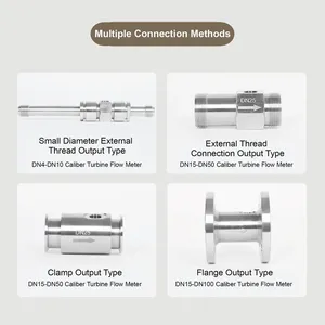 CKLWGY数字液体柴油燃油水RS485 4-20mA输出DN10 DN50不锈钢夹钳法兰涡轮流量计 - Product Image 6