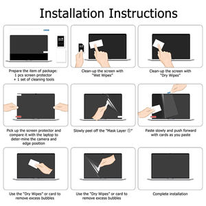 Protecteur d'écran pour MacBook Neo 13" A18 Pro A3404 2026 <span class=keywords><strong>Film</strong></span> de protection transparent PET HD haute définition anti-rayures anti-poussière - Product Image 6