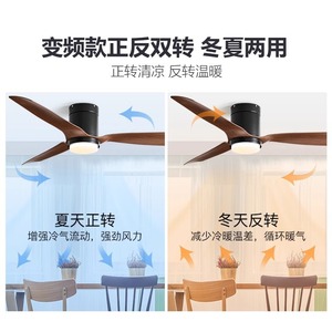 Nordic Inverter Ceiling Fan Light With Led 50000 Hours For Living Room Bedroom Low Ceiling - Product Image 4