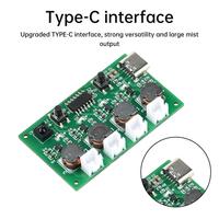 Module de contrôle d'atomisation pour humidificateur à 4 jets, télécommande infrarouge RF 5V DC, carte de contrôle d'atomisation DIY, atomiseur ultrasonique, interface Type C