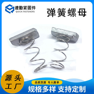 Spring Nut Steel Zinc Plated Grade A Level 4.8 For Construction Industry GBT 62-1988 Standard <b>Fastener</b> - Product Image 5