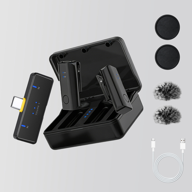 2026 New M2S Wireless Lavalier Microphone 150m Long Range Noise Reduction OEM ODM Factory Direct for TikTok YouTube Interview