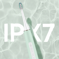 Voyage Portable IPX7 adulte minuterie nettoyage Oral blanchiment des dents brosse à dents poils souples Rechargeable sonique brosse à dents électrique BS62