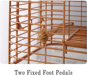 Gabbia per uccelli gabbia per appendere in plastica in stile <span class=keywords><strong>Vintage</strong></span> con 2 tazze per l'alimentazione per pappagalli di piccoli uccelli - Product Image 2