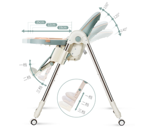 Seggiolone Multifunzionale Pieghevole in Metallo per Bambini, Portatile per Casa e Scuola - Product Image 3