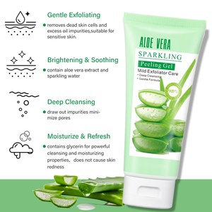 <span class=keywords><strong>Gel</strong></span> <span class=keywords><strong>Exfoliant</strong></span> Purifiant Visage à l'<span class=keywords><strong>Aloe</strong></span> Vera Naturel, Soin Apaisant et Nettoyant des Pores - Product Image 2