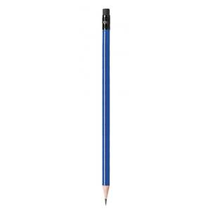 Pencil Blue School Pencil with <b>Eraser</b> 2B/2H/HB Hexagonal Pattern Paper and Plastic Material Length 190mm Hardness D=7,3 - Product Image 1
