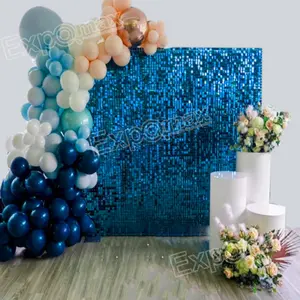 Wedding shimmer Background Wind Activate Sparkly Event Backdrop Shimmer Sequin Wall Panel Party Advertising Decorative