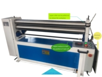 Meilleur prix – Rouleau plieur électrique robuste pour tôles de petite largeur, idéal pour le traitement de l'aluminium