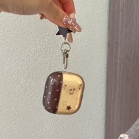 Étui IMD à pois pour AirPods 5 Pro 2 Air Pods 2 3, housse souple tendance et mignonne avec sangle pour écouteurs AirPods Pro 3