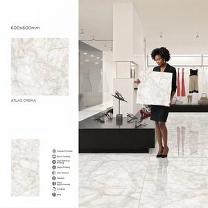 Vistaar Eiffel Breccia <b>Silver</b> 600x600mm Non Slip Porcelain Floor Tiles Glossy Polished 8mm - Product Image 3