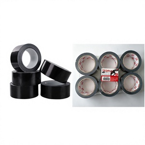 Nastro Isolante Adesivo in Gomma con Base in Tessuto Nero CINTA, Monofacciale, Impermeabile, Sensibile alla Pressione per Uso Industriale - Product Image 2