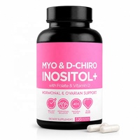 Commande en gros de capsules de Myo & D-Chiro Inositol sous marque privée - Soutien à l'équilibre hormonal avec folate et vitamine D - Pilules hormonales féminines