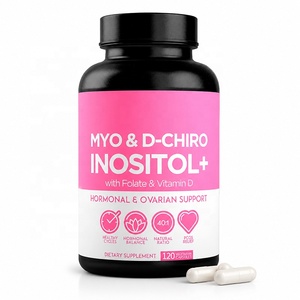 Commande en gros de capsules de Myo & <span class=keywords><strong>D</strong></span>-Chiro Inositol sous marque privée - Soutien à l'équilibre hormonal avec folate et <span class=keywords><strong>vitamine</strong></span> <span class=keywords><strong>D</strong></span> - Pilules hormonales féminines - Product Image 2