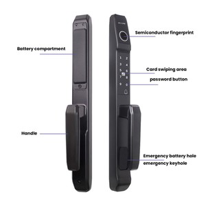Cerradura Inteligente para Puerta Exterior de Aluminio Sólido, con Reconocimiento de Huella Digital, IP68, Sin Llave, Económica - Product Image 5