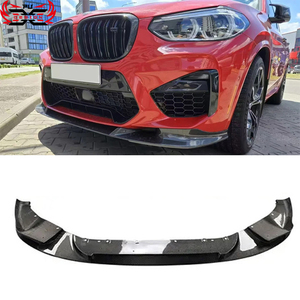 Kit de cuerpo divisor de parachoques delantero de labio delantero de estilo 3D de fibra de carbono de gran oferta para <span class=keywords><strong>BMW</strong></span> F97 X3M F98 <span class=keywords><strong>X4M</strong></span> 2019 - <span class=keywords><strong>2021</strong></span> - Product Image 1