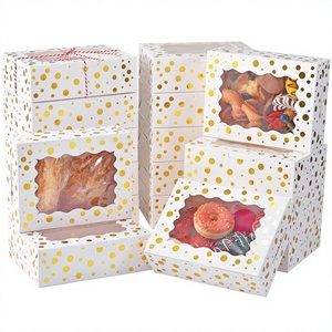 Boîte à gâteau Western Point avec fenêtre, support et ruban, recyclable, estampage, qualité alimentaire, vente en gros transfrontalière, matériaux recyclés - Product Image 2