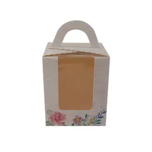 Высококачественная коробка для торта Bento с боковым окном, коробки для торта с муссом