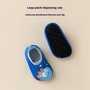 Tùy Chỉnh Không-Trượt Dễ Thương Bé Sàn Giày Cho Mùa Xuân/Mùa Hè Mỏng Lưới Toddler Vớ Dệt Kim Crew Vớ Cao Mô Hình Bướm - Product Image 2