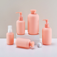 Botella cilíndrica de HDPE con tapa abatible, moderna, de 120ml/300ml/500ml para aceite esencial y gel de ducha