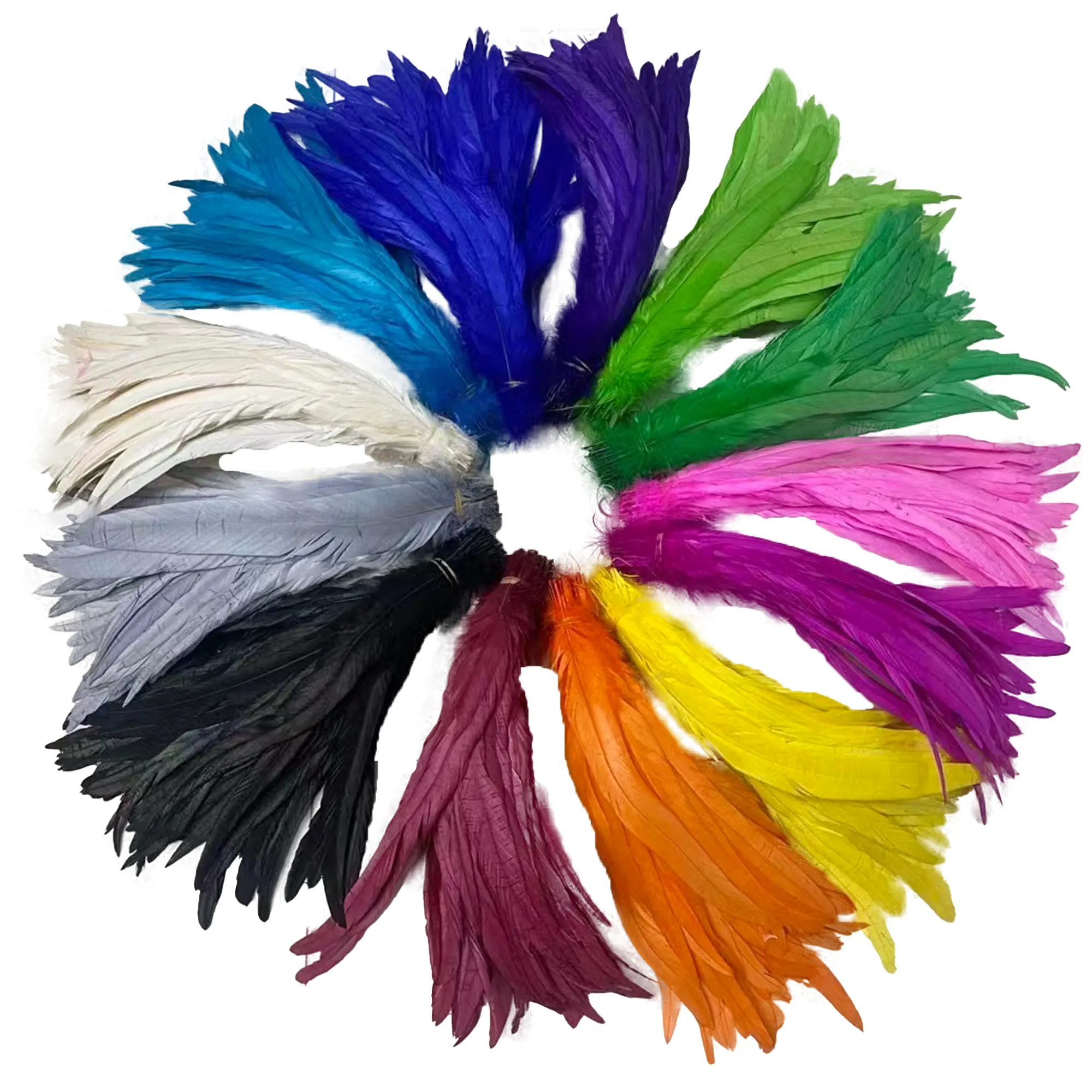 Bulk Natural Rooster Coque Tail Feathers And Craft Wedding Party Hats Costume Performances DIY Decoration