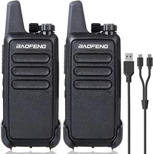 <span class=keywords><strong>2</strong></span> pezzi MINI Walkie Talkie Baofeng BF-R5 2W Radio UHF 400-470Mhz USB carica 1500mAh Baofeng Walkie Talkie BF-R5 - Product Image 1