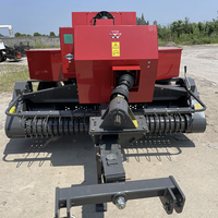 Presse à balles carrées robuste pour tracteur agricole, pour la liage de la paille