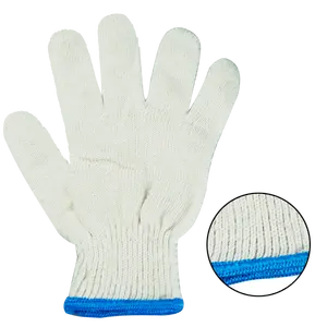 中国制造商低价10号7号针织棉日用散装手白色日用安全定制棉工作手套