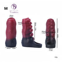 Juego de consoladores de tentáculo de pulpo, producto sexual para adultos, suave con ventosa fuerte, bloqueo de semen efectivo, consolador portátil para hombre, condón