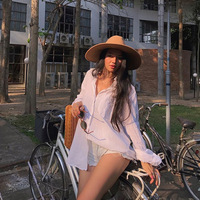 Nouveau Chapeau Jazz 2026 à Large Bord en Feutre de Laine pour Femme, Style Britannique, Couleur Unie, Tendance Automne Hiver