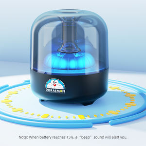 Rock Doraemon phong cách mới S58 Glass Glow âm thanh không dây pha lê âm thanh rõ ràng với ánh sáng LED hiển thị âm thanh không dây Loa di động - Product Image 2
