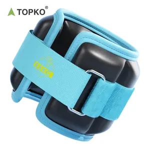 TOPKO Fitness Sandbag Custom Arm Leg Pesos Saco Ajustável Pulso Tornozelo Peso