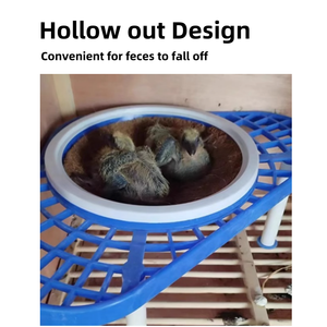 Équipement <span class=keywords><strong>de</strong></span> pigeon en plastique Nid <span class=keywords><strong>de</strong></span> pigeon Bassin Triangle Support Cadre pigeon Support <span class=keywords><strong>de</strong></span> nid d'éclosion - Product Image 5