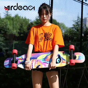 ARDEA AR960 42in/46in Cina Kayu Maple Papan Panjang Lengkap Skate Board Terbaik Veneer Skateboard Menari Longboard