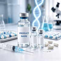 Étiquettes personnalisées pour flacons pharmaceutiques, autocollants étanches à marque privée, logo OEM personnalisé pour flacons en verre médicaux
