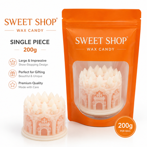 Caramelos de Cera de <span class=keywords><strong>Castillo</strong></span> de 200g, Regalo Perfecto, Diseño Impresionante y Atractivo, Dulces Masticables - Product Image 1