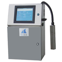 Machine automatique de codage d'encre de lot de date de bouteilles de sacs en plastique avec convoyeur