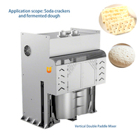 Mélangeur à pâte électrique vertical en acier inoxydable à double batte, moteur haute puissance, vitesse réglable, bol amovible pour soda et biscuits