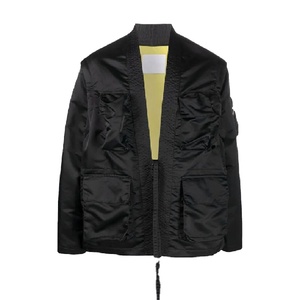 Dernière <span class=keywords><strong>veste</strong></span> <span class=keywords><strong>kimono</strong></span> personnalisée 100% en nylon de style <span class=keywords><strong>japonais</strong></span> à quatre poches nouées à manches détachables pour hommes - Product Image 1