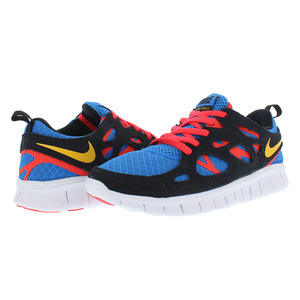 รองเท้าวิ่ง Nike Free Run 2สาวรองเท้าวิ่งโทนสีดำ/น้ำเงิน/แดง-100% ของแท้ - Product Image 3