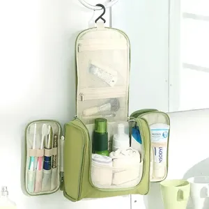 Custom Large Waterproof Women Cosmetic Makeup <b>Bag</b> Durable Travel Make up <b>Bag</b> Case With Many Compartments - Product Image 4