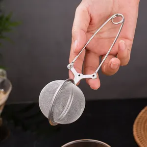 Infuseur à thé avec filtre en acier inoxydable 201/304, boucle pour boule de thé avec pince, livraison gratuite