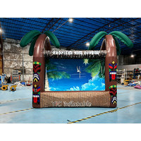 Tente de bar de plage gonflable tropicale haut de gamme, bar Tiki pour événements festifs, installation rapide