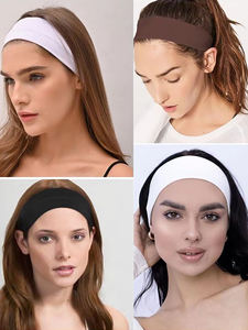 عصابة رأس رياضية من البوليستر بشعار مخصص للبيع بالجملة، عصابة رأس نسائية أنيقة متعددة الوظائف ومرنة للتمارين الرياضية واليوغا، مقاس واحد - Product Image 6