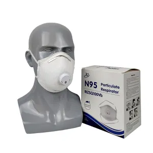 Niosh N95mask Cup Molded Head Loop Partikulat Filter Valved N95 Masker Respirator Debu Sekali Pakai dengan Katup