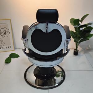 Chaise de barbier classique pour hommes Chaise de barbier de profession Chaise de coiffure vintage Belmont Chaise de barbier Unité - Product Image 4