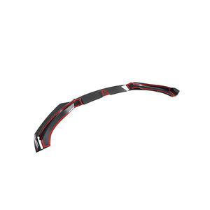 Lèvre de pare-chocs avant en fibre de carbone <span class=keywords><strong>LANNER</strong></span> pour BMW Série 4 F32 F33 F36 M Sport, finition brillante, 2014-2019, installation par colle ou vis - Product Image 3
